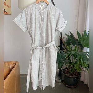 NWT mo:vint New York Button Front Shirt Dress